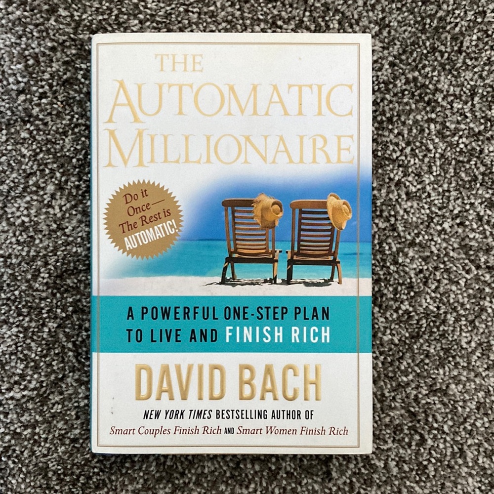 The Automatic Millionaire By David Bach Hardcover Book w/ mini snack